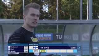 Yleisurheilun Tähtikisat Lappeenranta 362015  Mens javelin [upl. by Ferdy]