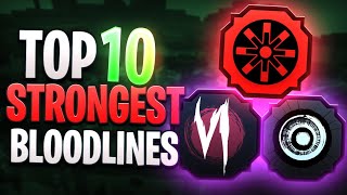 Top 10 STRONGEST Shindo Life Bloodlines Shindo Life Tier List  Rellgames [upl. by Ala]