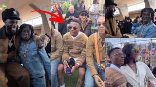 Wizkid Burna boy Tems and Rema at Louis Vuitton Paris Fashion Week [upl. by Greenman]