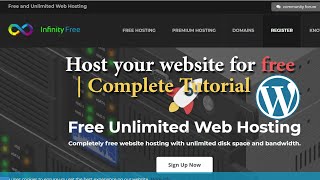 How to Design And Host WordPress Website For Free On infinityFree Web Hosting  Beginners Guide [upl. by Jamila787]