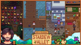 Ultra Modded Stardew Valley  6 The Farm Cave Forging our own Tools and Joining the Guild [upl. by Othelia]