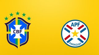 Brasil vs Paraguai eliminatórias copa do mundo virtual 5° Rodada [upl. by Hecker769]