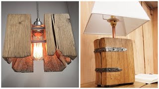 Homemade wood table lamps chandeliers 50 ideas for inspiration [upl. by Barrada]