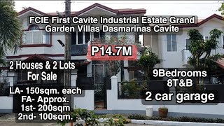 FCIE First Cavite Industrial Estate Grand Garden Villas Dasma Cavite 4Sale 2 HampL 9BR 8TampB  P147M [upl. by Selegna]