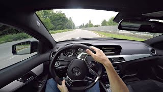 POV Drive in my 2012 MERCEDES C63 AMG  Always Sideways amp Lovely 62 NA V8 Sounds [upl. by Poppas]