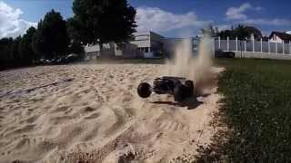 Traxxas ERevo Brushless Bashing around my house with Friend [upl. by Audry]