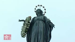 Highlights  8 December 2024 Homage to the Statue of the Immaculate Conception  Pope Francis [upl. by Silrak998]