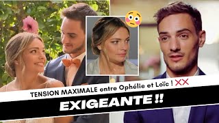 Mariés au premier regard  grand Malaise ENTRE Loïc et Ophélie quotElle décortique le moindre motquot [upl. by Idnem]