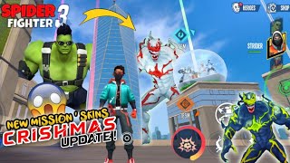 SPIDER FIGHTER 3 🤬 Christmas Update  New Missions And New Skins Look🎄 Full Information Update [upl. by Cargian]