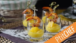 VERRINES CREVETTES ET MANGUE les verrines parfaites pour un apéritif festif  🍤 [upl. by Petta]