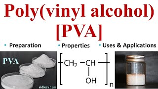 Polyvinyl alcohol  PVA  Some important Polymers  UG PaathShaala polyvinylalcohol PVA [upl. by Leopoldeen95]