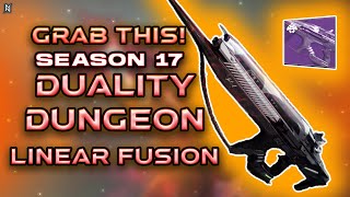 GET THIS CRAZY 3BURST LINEAR FUSION FROM THE DUALITY DUNGEON  Stormchaser  Destiny 2 [upl. by Ailongam]