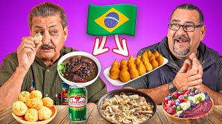 Mexican Dads Try Food From BRAZIL [upl. by Alatea]