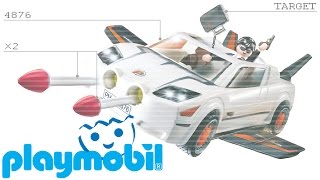 PLAYMOBIL TOP AGENTS  4876 SUPER RACER SUPERCAR PER AGENTI SEGRETI PLAYMOBIL REVIEW ita [upl. by Ailehs968]