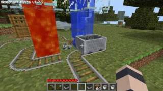 Minecraft  Flaming Mine Carts [upl. by Alilahk528]