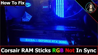 How to Fix Corsair RAM RGB Lighting not in Sync [upl. by Errised]