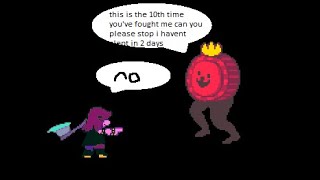 Deltarune  No Hit K Round 10 times in a row [upl. by Thebault368]