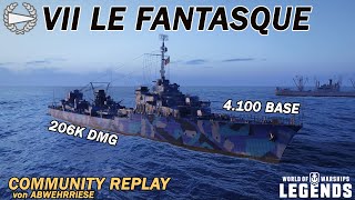 LE FANTASQUE  Community Replay von ABWEHRRlESE  World of Warships Legends [upl. by Ylen502]