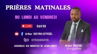 PRIÈRE MATINALE DU MARDI 22 OCT 2024 AVEC LEV ARTHUR KIAYINUA [upl. by Aitercul]