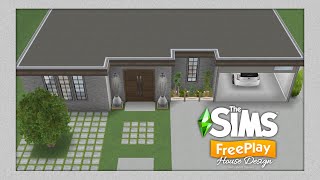 Small 2 Bedroom House Design  The Sims FreePlay  House Tour  Floor Plans  UniQueSiMS Designs [upl. by Vez508]