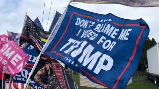 Thousands line up in Lehigh County for former presidents rally [upl. by Mazlack]