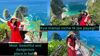 Itne dangerous island m kya mampi niche utar payegi😱Most beautiful amp dangerous island in balivlog [upl. by Saxet693]