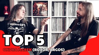 TOP 5  Ondra Marek Roxor Argos a jeho nejoblíbenější desky [upl. by Baiss716]