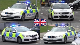 NEW Merseyside Police cars responding with siren and lights  BMW amp Peugeot [upl. by Shimkus137]