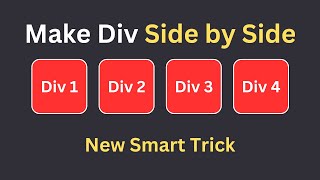 Make any div side by side  Web development tricks [upl. by Lovel]