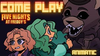 FNAF MOVIE SONG  quotCome Playquot  ANIMATIC  By Lydia the Bard and shirobeats [upl. by Mano]