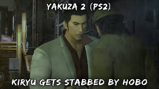 Yakuza 2  Kazuma gets stabbed 1080p  PCSX2 [upl. by Teeter]