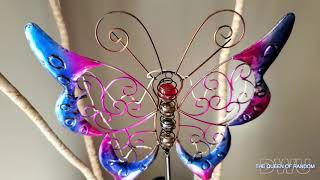 BUTTERFLY LED SOLAR LIGHT  FOR YOUR GARDEN  BY FUSION [upl. by Orlando]