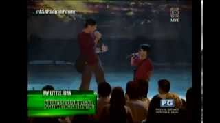 Coco Martin Izzy Canillo sing Pusong Bato on ASAP [upl. by Yarod60]