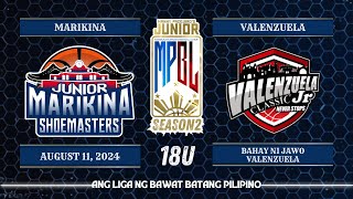 Junior MPBL Season 2 Marikina Junior Shoemasters vs Valenzuela Classic Jrs  18U [upl. by Ardnasxela]