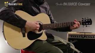 Fender FA135CE Concert AcousticElectric Guitar Demo [upl. by Cailean282]