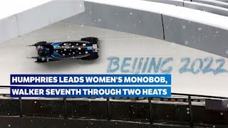 Womens Monobob  Heats 1 amp 2  Bobsleigh Beijing 2022  Highlights [upl. by Aeki]