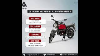 Atum Vader X  The Electric Bike That Redefines Comfort and Performance [upl. by Tomchay]