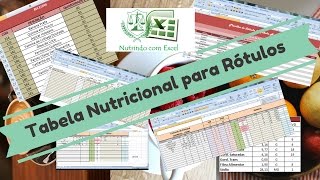 Tabela Nutricional para Rótulos [upl. by Neerod]