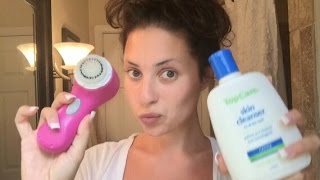 My Night Time Skincare Routine  Using The Clarisonic Mia2 [upl. by Birecree]