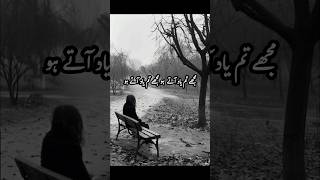 Urdu new ghazalmujy tum yad aatey hoBest Urdu ghazalpoetry Urdushorts video [upl. by Anderer]