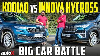 Skoda Kodiaq vs Toyota Innova Hycross Comparison 2024 India  AWD vs Hybrid Battle  autoX [upl. by Joelynn181]