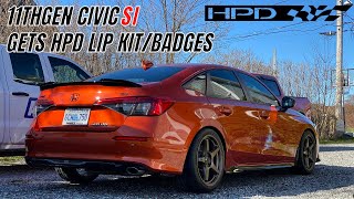 2022 Honda Civic SI before and after HPD Kit 11th gen civic [upl. by Shaylah102]