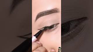 Graphic eyeliner✅ tutorialtrendingshorts eyemakeup youtubeshorts makeup eyeliner [upl. by Sorac]