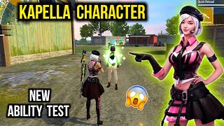 Kapella Character Ability Test  After Update  Free Fire Kapella Character Skill amp Gameplay [upl. by Garling]