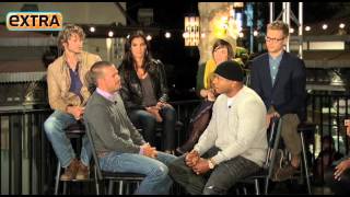 NCIS Los Angeles cast at the Grove p2 on ExtraTV [upl. by Lalib499]