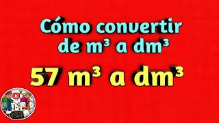 Convertir de m³ a dm³de metros cúbicos a decímetros cúbicosde m3 a dm3UNIDADES VOLUMEN [upl. by Hamid]