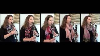 Poulenc Novelette for clarinet  COVID virtual music performance [upl. by Hoeg79]