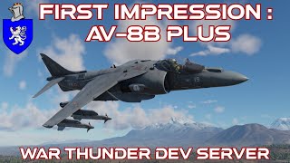 Dev Server First Impression  AV8B Plus Italy [upl. by Cirek896]