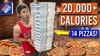 I Tried To Eat EVERY PIZZA On The Dominos Menu [upl. by Edualcnaej]