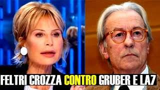 FELTRI CROZZA CONTRO GRUBER E LA7 [upl. by Anilasor]